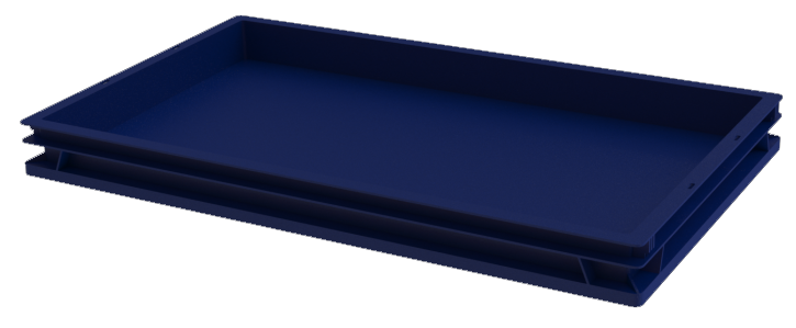 Хлебный ящик / Ящик полимерный для полуфабрикатов сплошной (740х440х65) 12.436F.60.PE.R (TARA-RU.RU) (3412) 57-67-95
