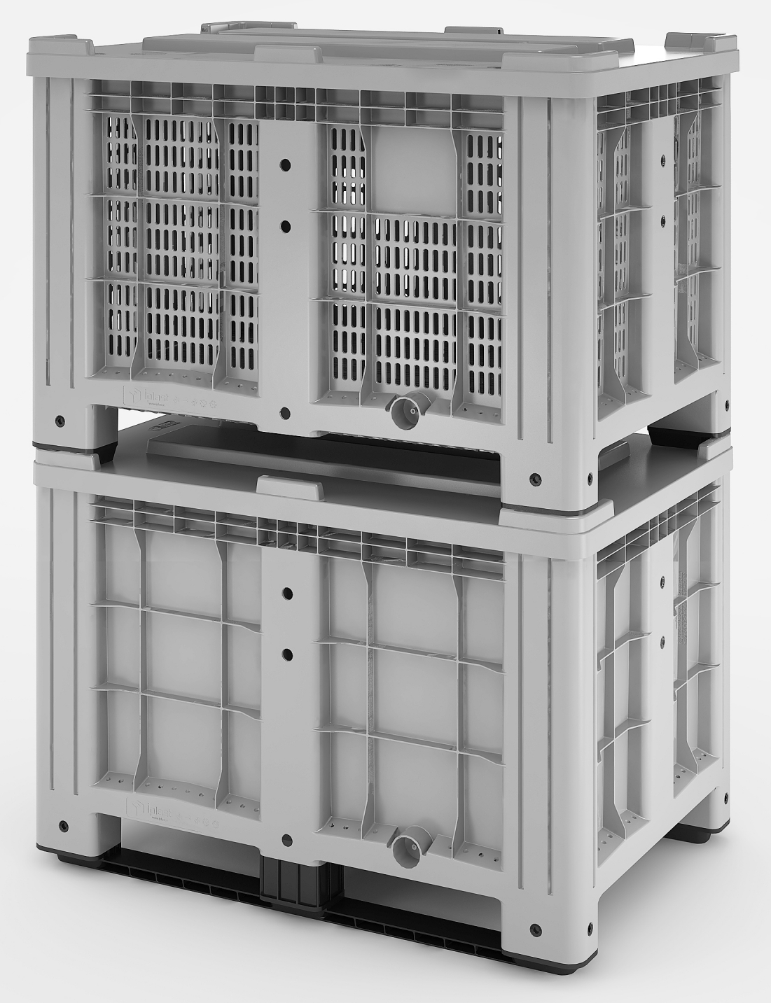 11.602F.91.PE.C10 Пластиковый контейнер iBox 1200х800 (сплошной, на ножках) г. Ижевск TARA-RU.RU (3412) 57-67-95